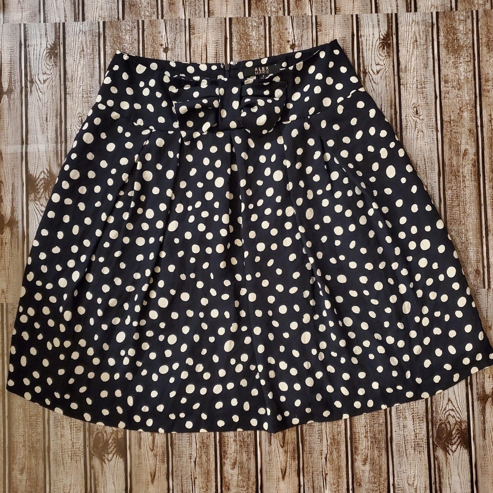 Alex Marie Blue Polka Dot Skirt